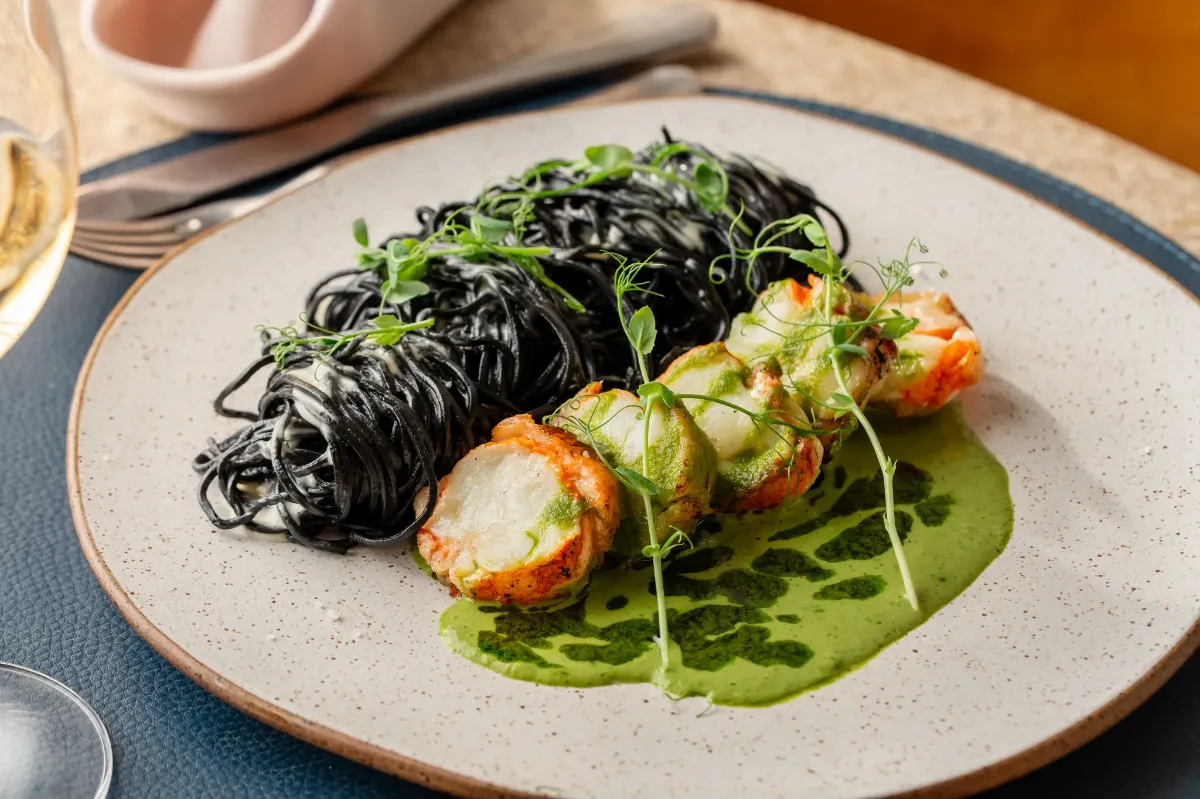 GRILLED LOBSTER | BLACK FETTUCCINE