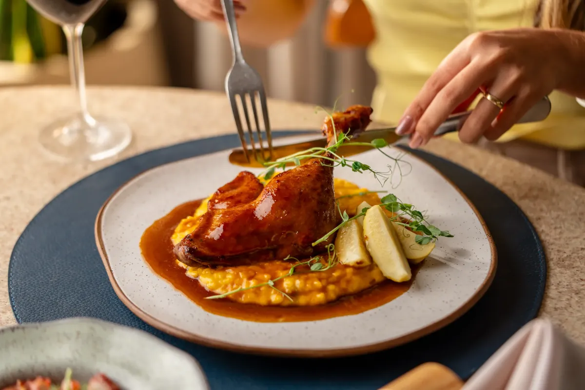 CONFIT DUCK | PUMPKIN RISOTTO